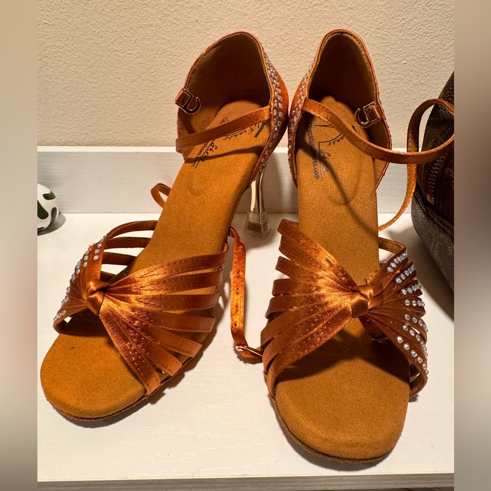 GFranco dance Rhinestone Heels